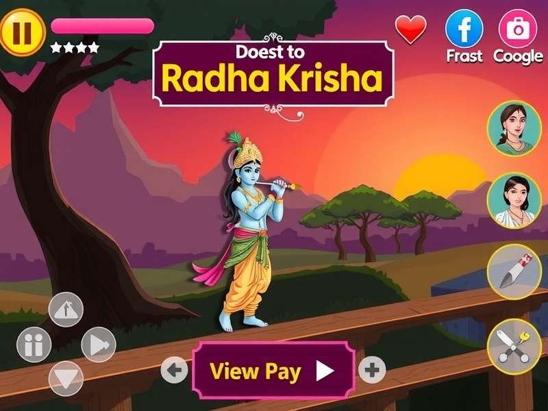 Radha Krishna Romantic Quest Game Screenshot